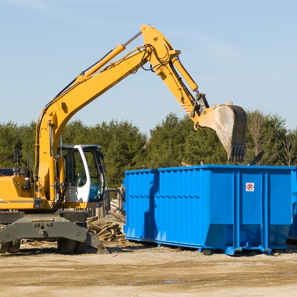 is there a minimum or maximum amount of waste i can put in a residential dumpster in East Poultney